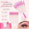 Lecute Set Profesional Aplicacion Extensiones de Pestañas Caja Organizadora Parches