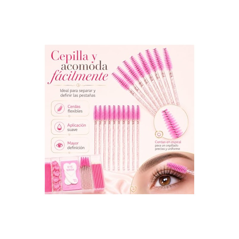 Lecute Set Profesional Aplicacion Extensiones de Pestañas Caja Organizadora Parches