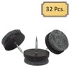 15/16" Dia. Heavy Duty Felt Nail-on Slider Glide Pads for