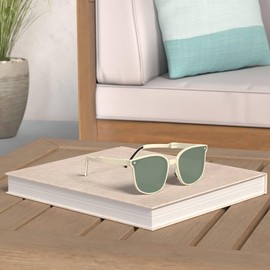 Cyxus Trendy Polarized Folding Cat Eye Sunglasses Women Men Uv400 Protection Anti Glare TR90 Ultralight Foldable frame 1801 Green