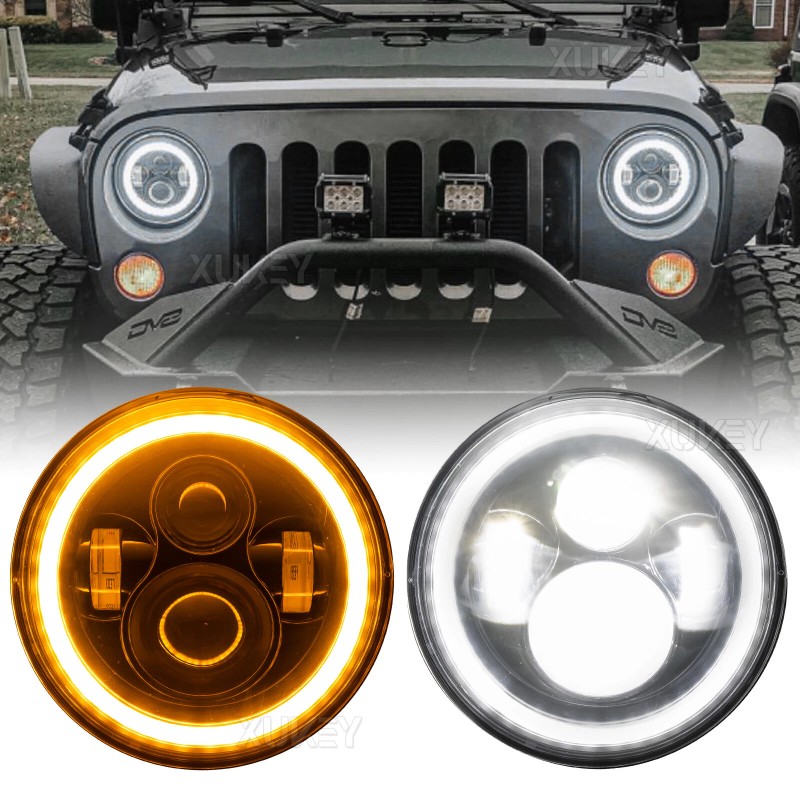 milelightpart-us DOT 7inch LED Headlights + Tail Lights Combo For