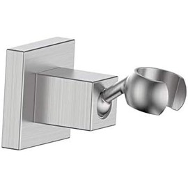 KANARY All Metal Square Handheld Shower Bracket Hand Held Shower Holder (Brushed Nickel)