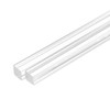QUARKZMAN Pack of 2 Acrylic Plastic Rods Square, 20 mm