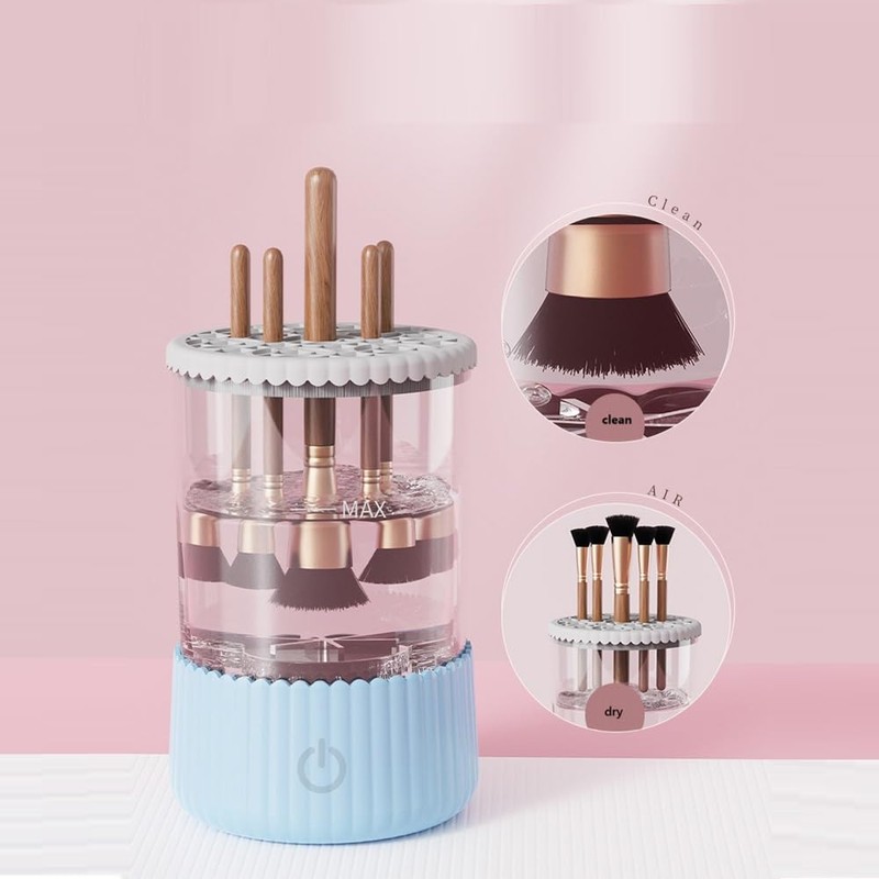 Electric Makeup Brush Cleaner Machine (pink)