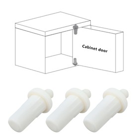 SG Store 50pcs 25x11x7.5mm Cabinet Door Repair Pins Plastic Telescopic Pins Furniture Fittings Connector for Bedroom Garden Kitchen Doors Windows White