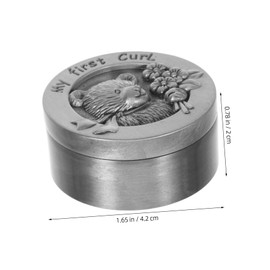 FUNOMOCYA Cute Baby Haircut Keepsake Storage Boys and Girls Haircut Holder Haircut Boxes for Baby