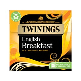 Twinings English Breakfast Tea | Golden, Well Rounded & Full Bodied Black Tea | Large Pack 120 Biodegradable Tea Bags