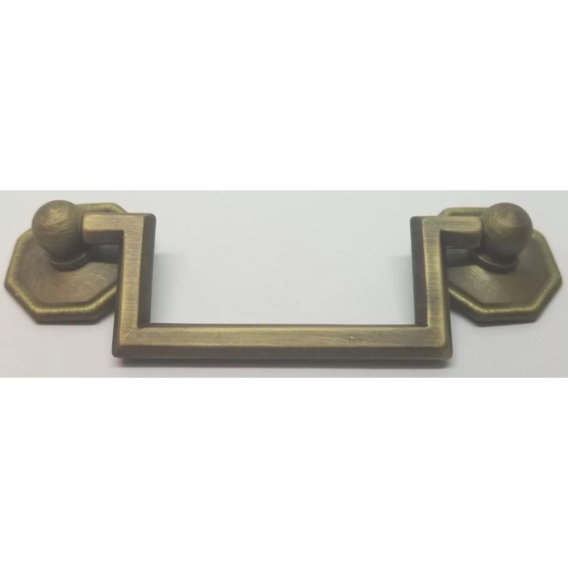 Furniture Knowledge MEDIUM ANTIQUE BRASS 3" Centers Colonial Revival Drawer