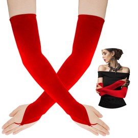 Red Gloves,Opera Gloves,Satin Gloves,Fingerless Gloves,Red Gloves Women Costume,Red Gloves Cruella,Red Gloves women Costume,Fairy Gloves,1920s Gloves for Women Gatsby,Flapper Accessories for Women