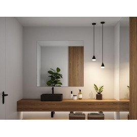 Paulmann 76990 LED Pendant luminaire Luia IP44 GU10 max. 10W Satin, Black Bathroom Lighting – luminaire lamp not Included