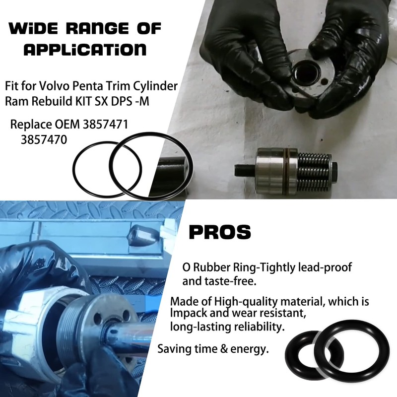 For Volvo Penta Trim Cylinder Ram Rebuild Kit SX DPS-M