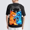 SFQKGVX Flame Dragon Fire Game Controller Clear Backpack For Boys