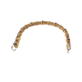 Bitray Imitation Bamboo Bag Handles Replacement U Shape Plastic Purse Handbag Handles for DIY Bags Accessories Light Brown - 2pcs