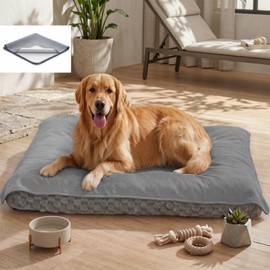 MontVoo Washable Dog Bed Cover, Absorbent Quick Dry Pet Bed Sheet, Easy Hair Removal Couch Covers for Dogs/Cats, 24x35 Inches, Waterproof PU Backing Dog Bed Mat for Car Seat, Crate, Cover Only, Grey