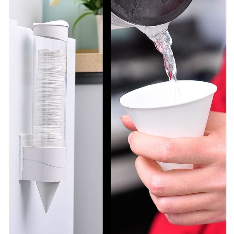 100 Count White Paper Cone Cups,5oz Snow Cone Cups for