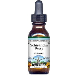 Schisandra Berry Glycerite Liquid Extract (1:5) - Vanilla Flavored (1 oz, ZIN: 523398) - 2 Pack
