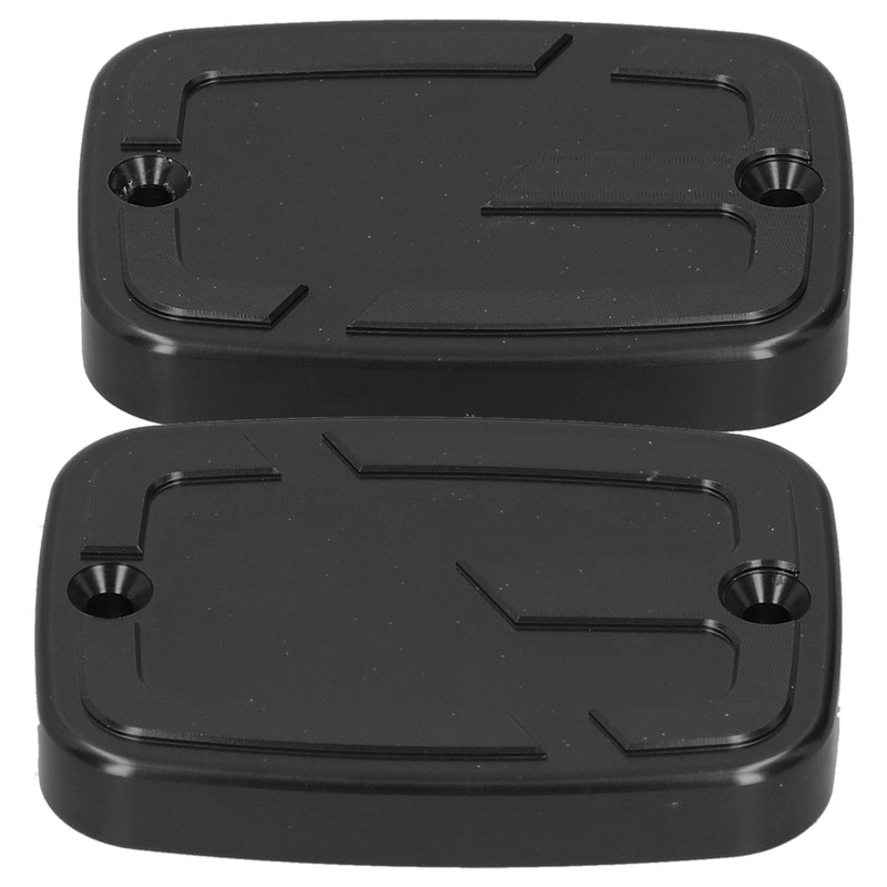 2pcs Front Brake Fluid Reservoir Cap Motorcycle Upper Fuel Tank