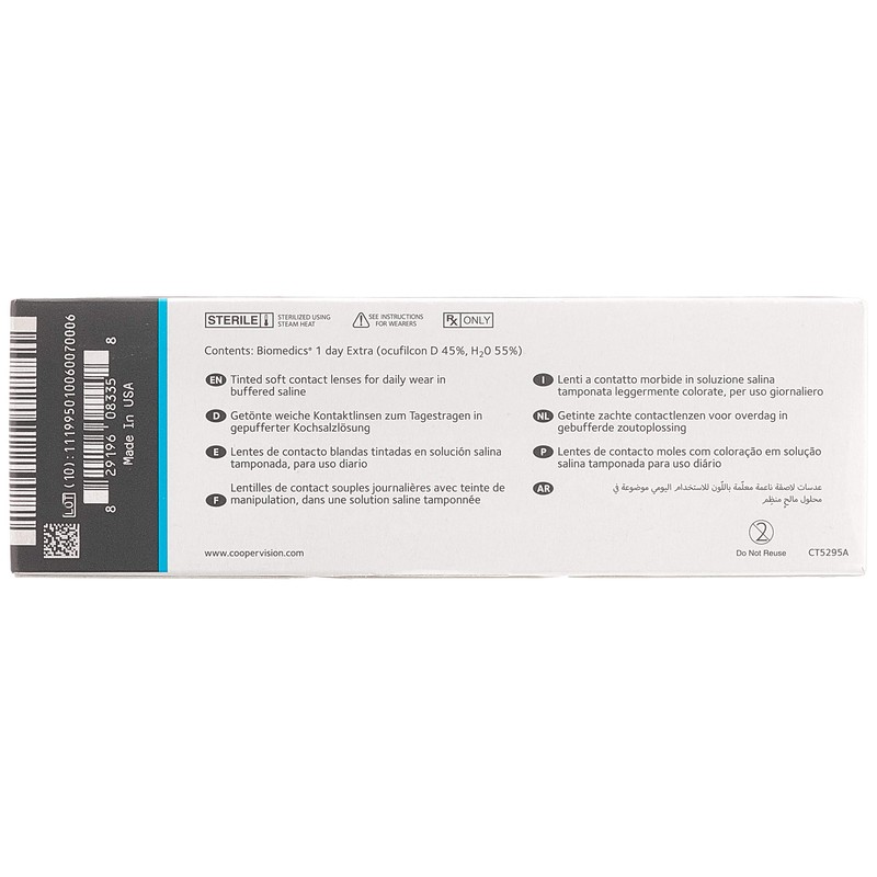 Biomedics 1 day Extra 1 day spherical 1010623C00004310