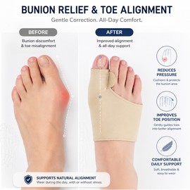 Toe Separator Corrector for Foot Comfort – Soft Silicone Bunion Support Socks for Daily Wear & Rest