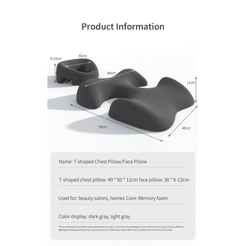 Face Down Massage Pillow – Memory Foam Beauty Salon Face