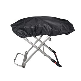 ZONADAH BBQ Gas Grill Cover 101x49x25cm Rainproof Oxford Charcoal Barbecue Cover Heavy Duty Portable Gas Grill for Weber Dustproof Grill Tarpaulin Grill Accessories Black