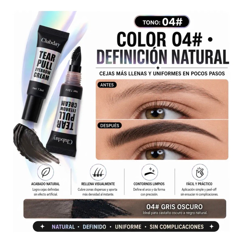 Gel De Ceja Fácil De Rasgar Gel Ceja Marrón/negro Gel