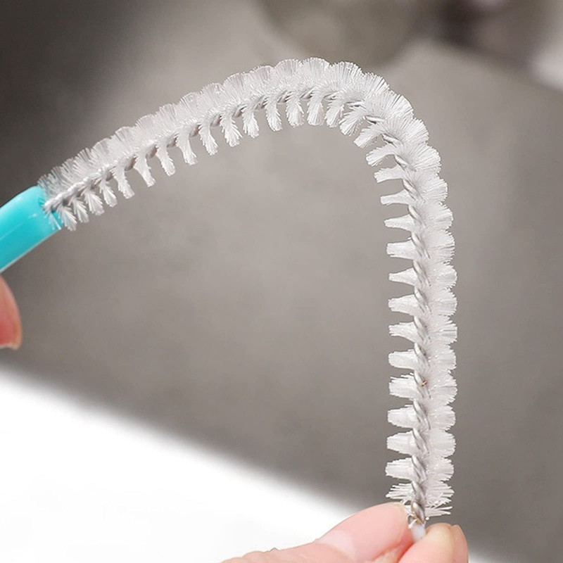 Pipe Hole Bottle Brush, Mini Extra Long Straw Brush, Plastic