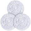 Tioncy 3 Pcs 17 Inch Carpet Bonnet Pads Rayon Blend