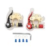 2PCS Car Battery Terminal 4 Way Positive Negative Copper Quick