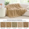 BEDELITE Fleece Blanket - 3D Jacquard Decorative Camel Throw Blankets