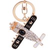Airplane Keychain for Women, Cute Plane Key Chain, Sparkling Airplane