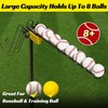JASCOPRO Electric Baseball Soft Toss Machine for Batting Practice