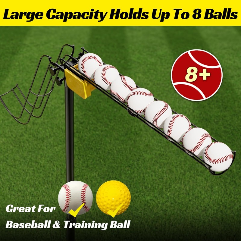 JASCOPRO Electric Baseball Soft Toss Machine for Batting Practice