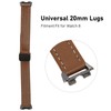 Magnetic Watch Band PU Leather Replacement Unisex Quick Release Wristband