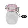 com-four® 4 x Preserving Jar with Clip Top Wire Clip