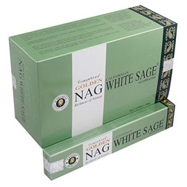 VISAYSHREE Golden Nag White Sage Incense Sticks 15g