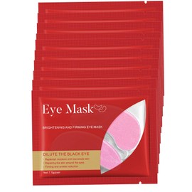 Augenpads Gegen Augenringe, Eye Pads Reduzieren Dunkle Augenringe, Augenpads Gegen Tränensäcke und Falten, Kühlende und Erfrischende Augen Pads Masken [10 PCS, Rot] facialmask4 (3)