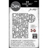 Sizzix 3-D Texture Fades Embossing Folder Mini Cobblestone by Tim