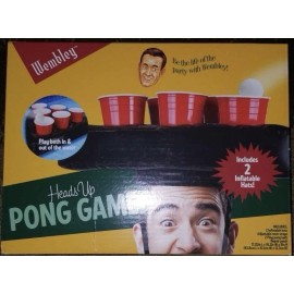 GAME Wembley Heads Up Pong Game..with 2 inflatable Hats
