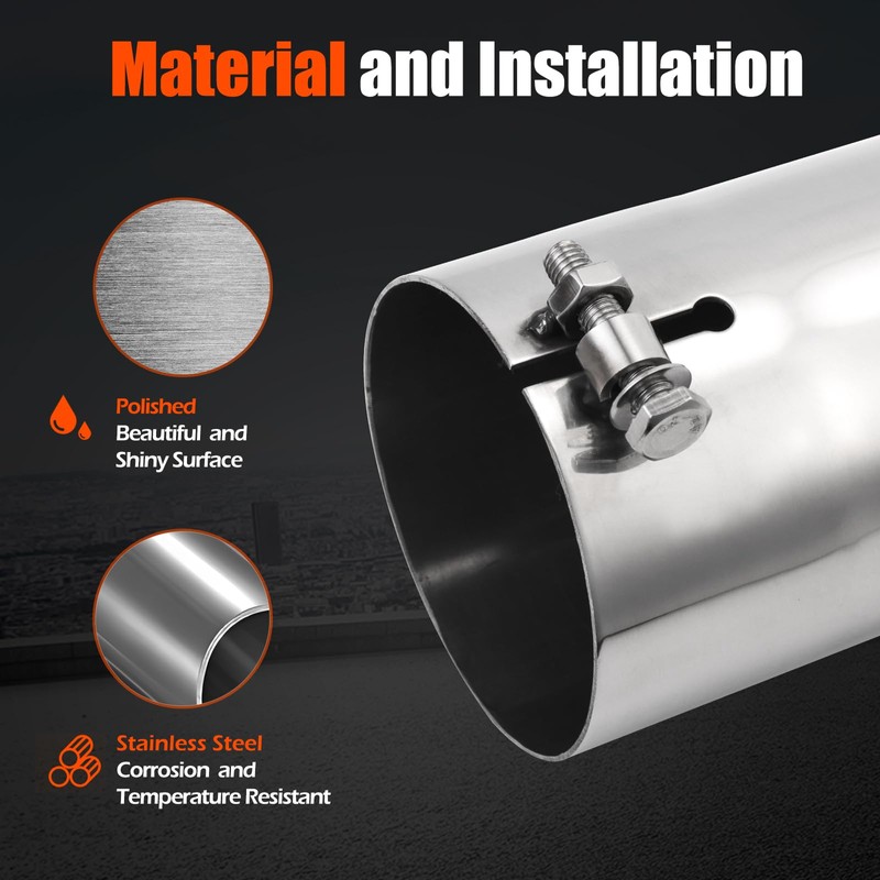 LCGP Turn Down Exhaust Tip 3.5" Inlet, 3.5" Inside Diameter