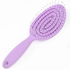 SRCLO Hair Brush without Pulling for Women, Men & Children, Detangling Brush Also for Curls and Long Hair, Unique Professional Detangler Brush with Spiral Spring