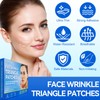 Forehead Wrinkle Plasters, 288 Pieces, Triangular Anti-Wrinkle Plasters for Forehead,