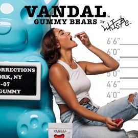 Vandal Gummy Bears by WhIsBe – Gluten-Free, Bold Art-Inspired Candy - Resealable 8 oz. Stand Up Bag | 3 Pack