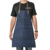 QEES Canvas Kitchen Chef Apron, Adjustable Bib Apron with Pockets,