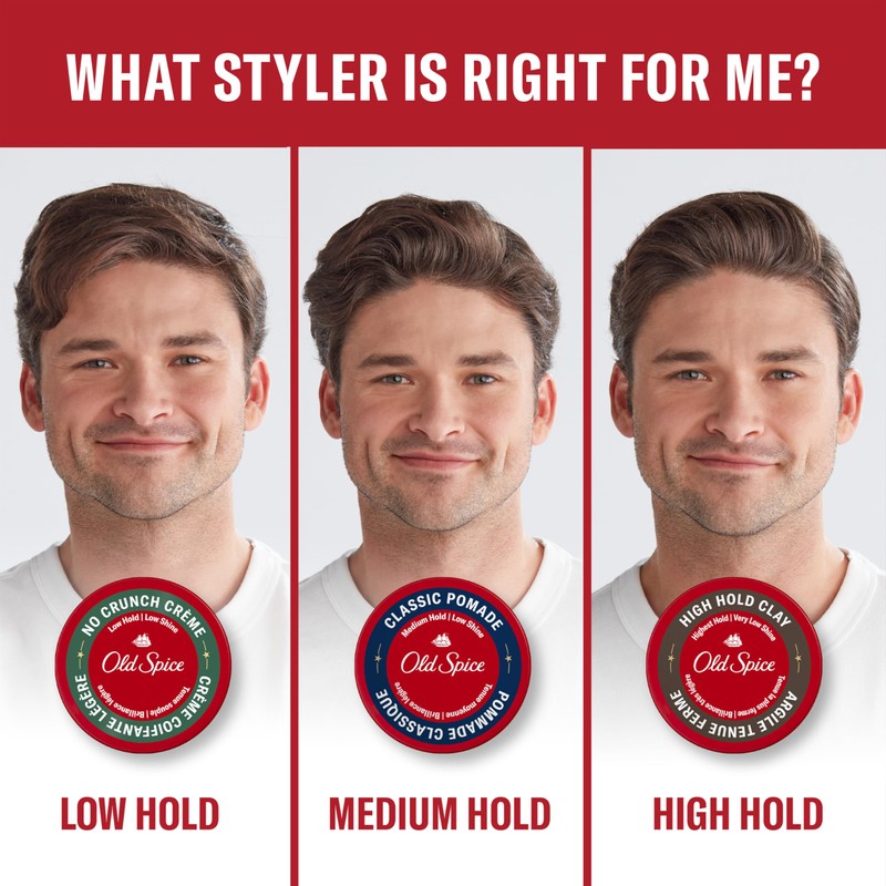 Old Spice Stay-In-Place Hair Styling Putty for Men, High Hold,