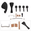 Violin Fiddle Accessories Kit Replacement Parts Metal Wooden for 4/4