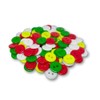 (Pack of 100) Christmas Mix 11mm Buttons - 2 Hole