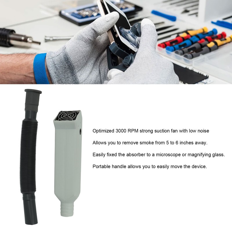 Solder Smoke Absorber Remover 3000 RPM Strong Suction Power Flexible