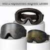 Ski Goggles (5. Grey Frame, Full Lens Mirrored Silver)