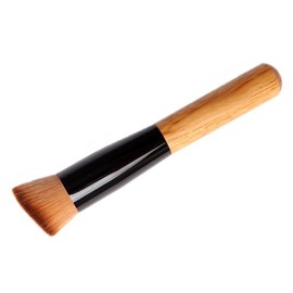 ELEGANI Angled Flat Top Buffer Brush Bamboo Face Base Liquid Foundation Cosmetic Makeup-Brush